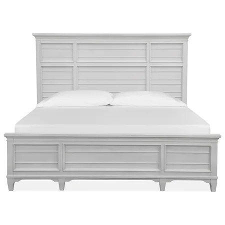 Transitional Queen Panel Bed